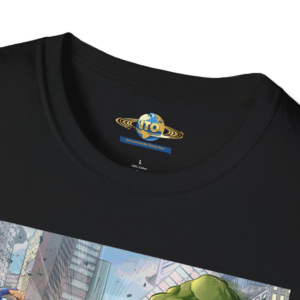 Superhero Clash Graphic Tee – "Clash of Titans"