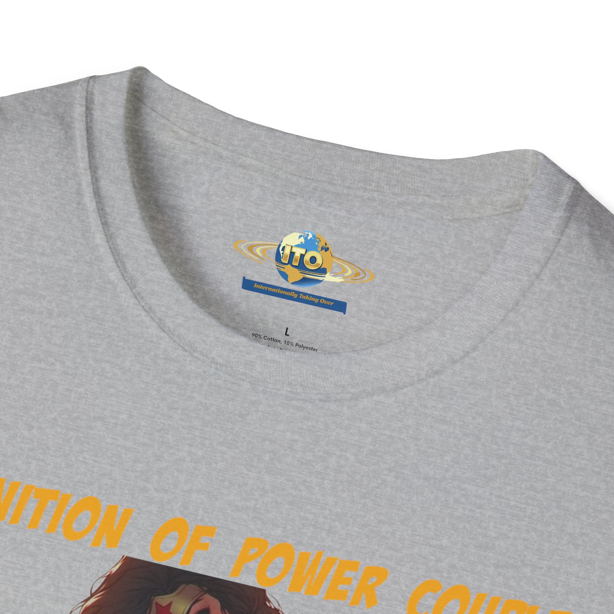 Power Couple Graphic T‑Shirt — 'Definition of Power Couple' Superhero Love Tee