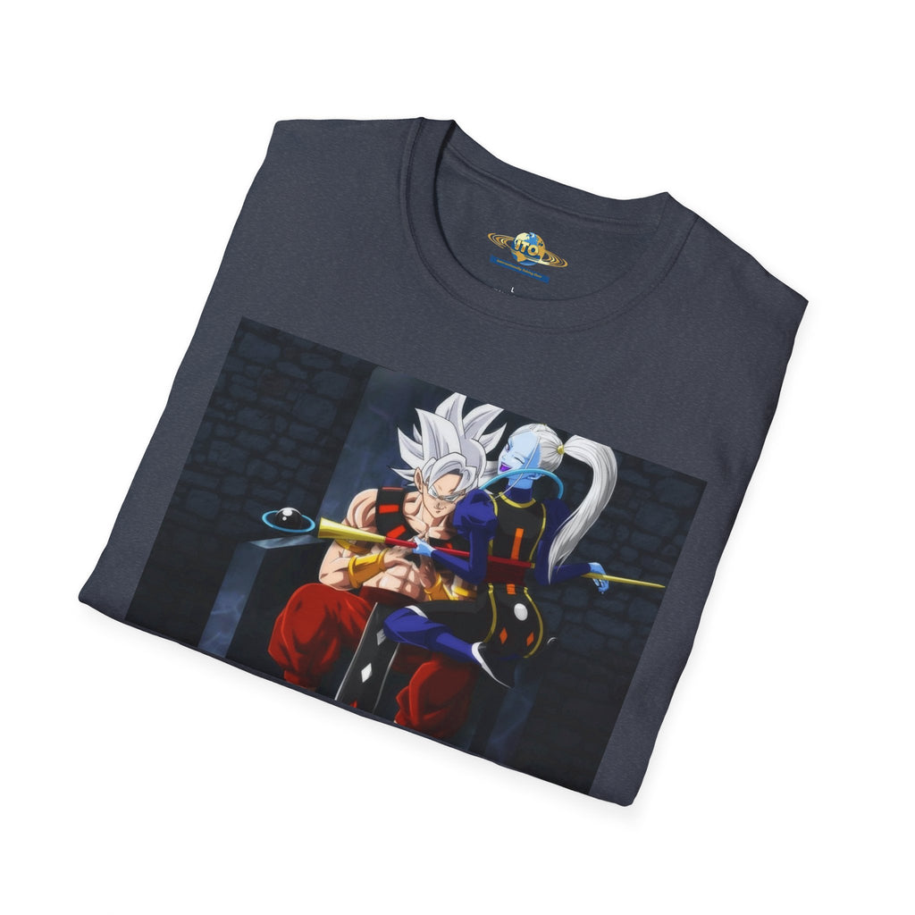 Anime Character Portrait Tee — Father and Child Illustration T-Shirt