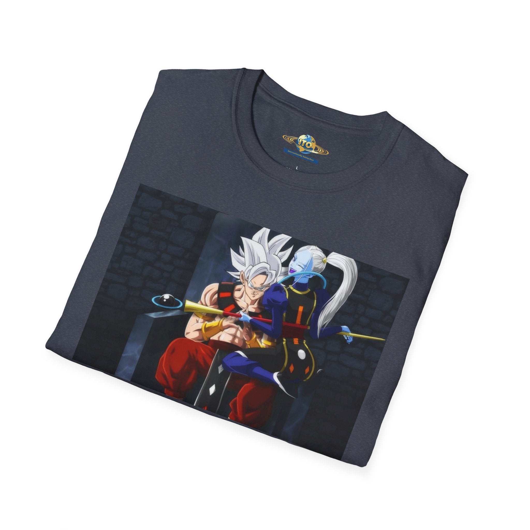 Anime Character Portrait Tee — Father and Child Illustration T-Shirt