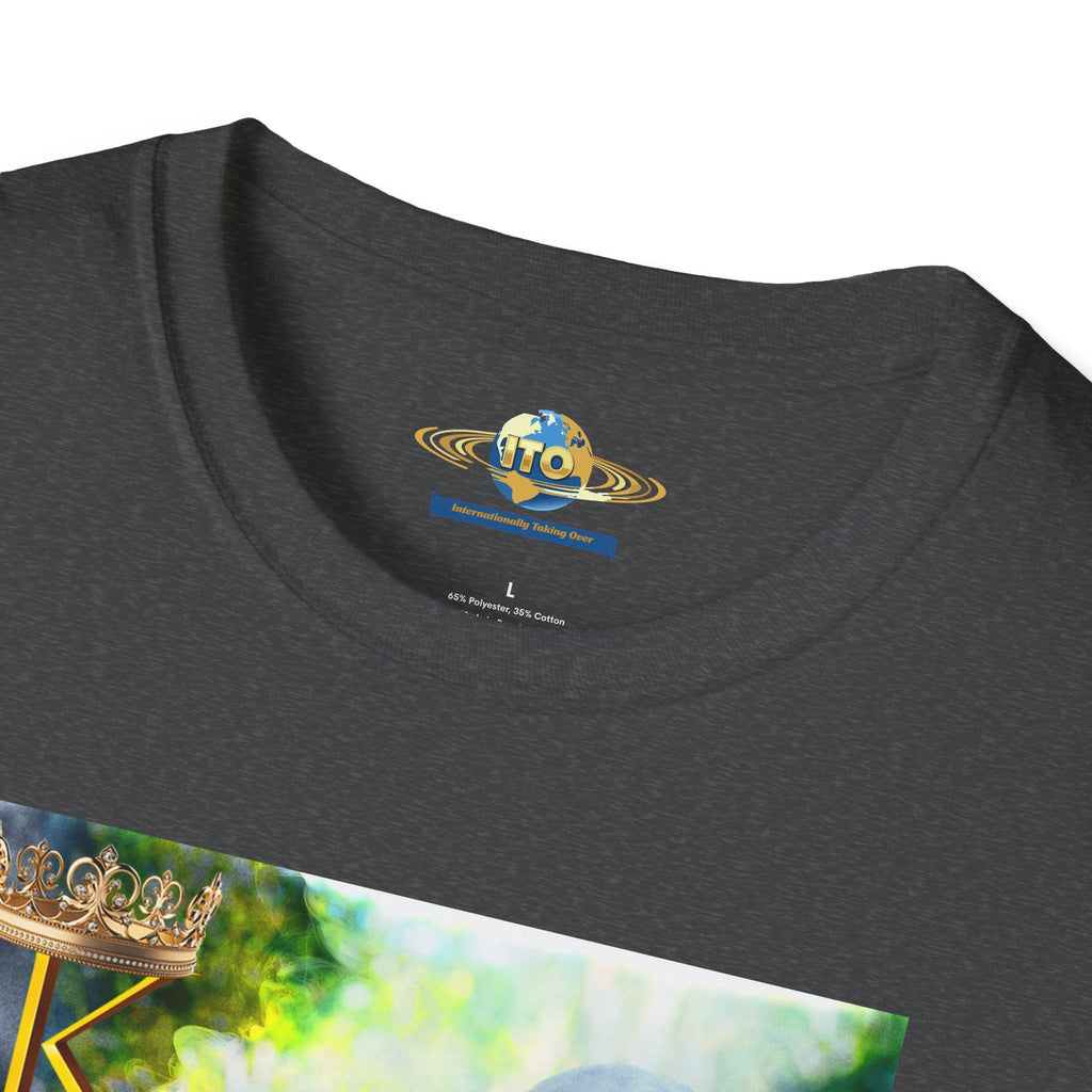 Surreal Smoke Portrait T-Shirt — Ethereal Figure Art Tee