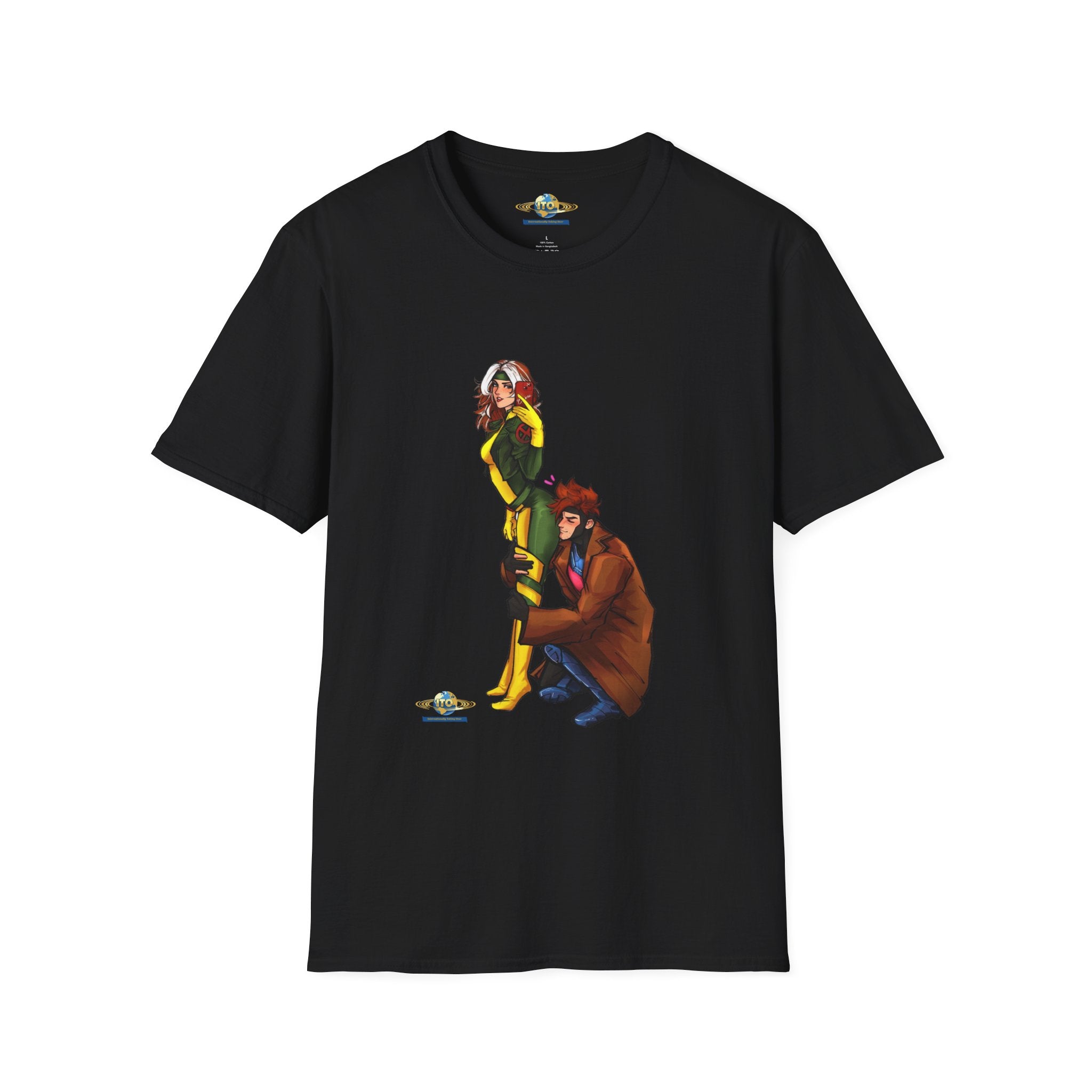 Gambit & Rogue Comic Art T-Shirt – Mutant Romance Graphic Tee