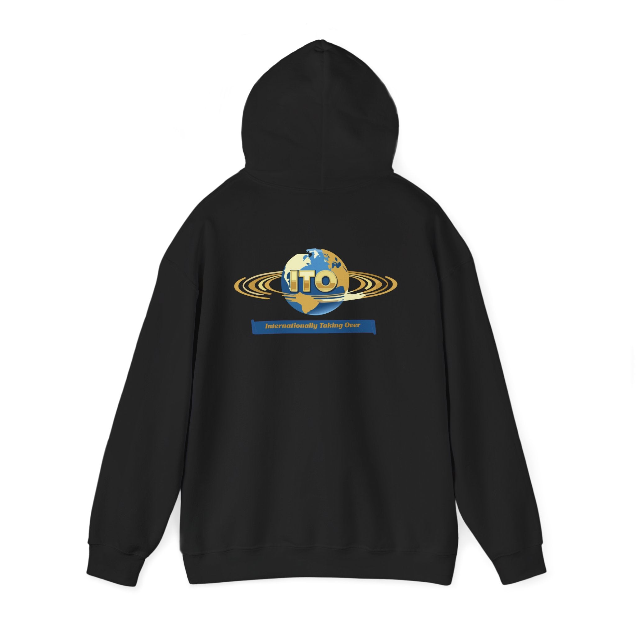 ITO Globe Logo Hoodie — Internationality Holding Office Sweatshirt