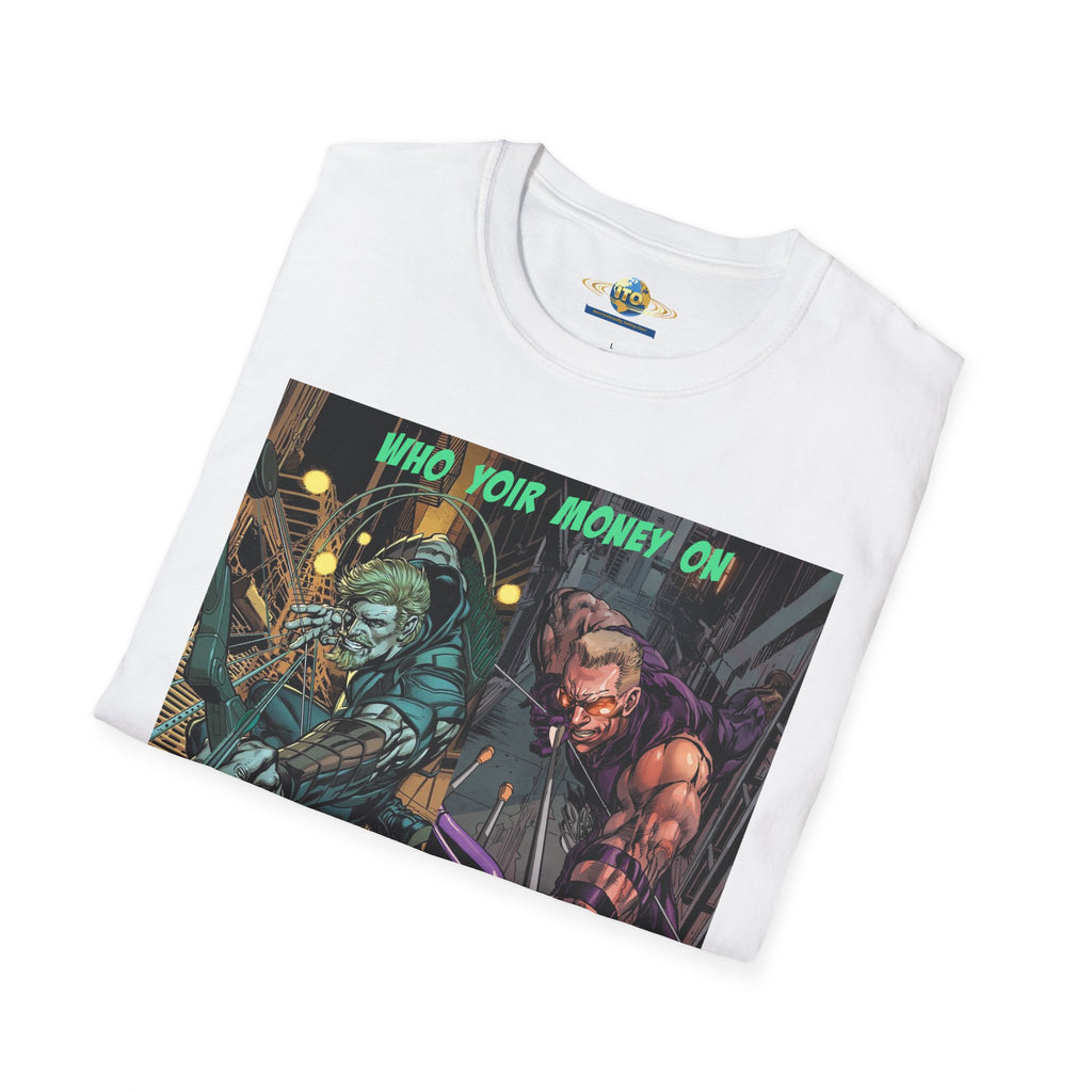 Graphic T‑Shirt — 'Who You Moving On' Cyberpunk Comic Art Tee