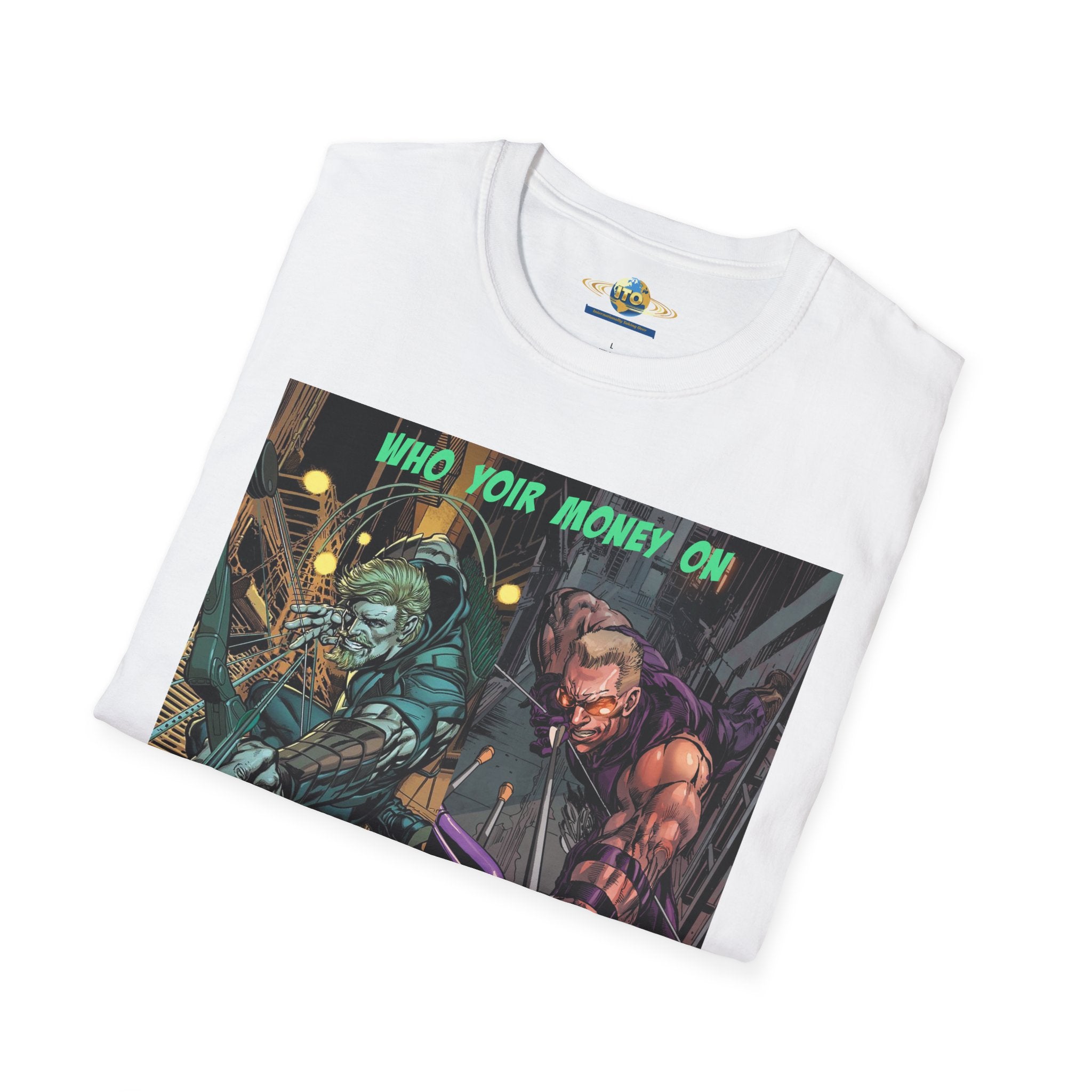 Graphic T‑Shirt — 'Who You Moving On' Cyberpunk Comic Art Tee