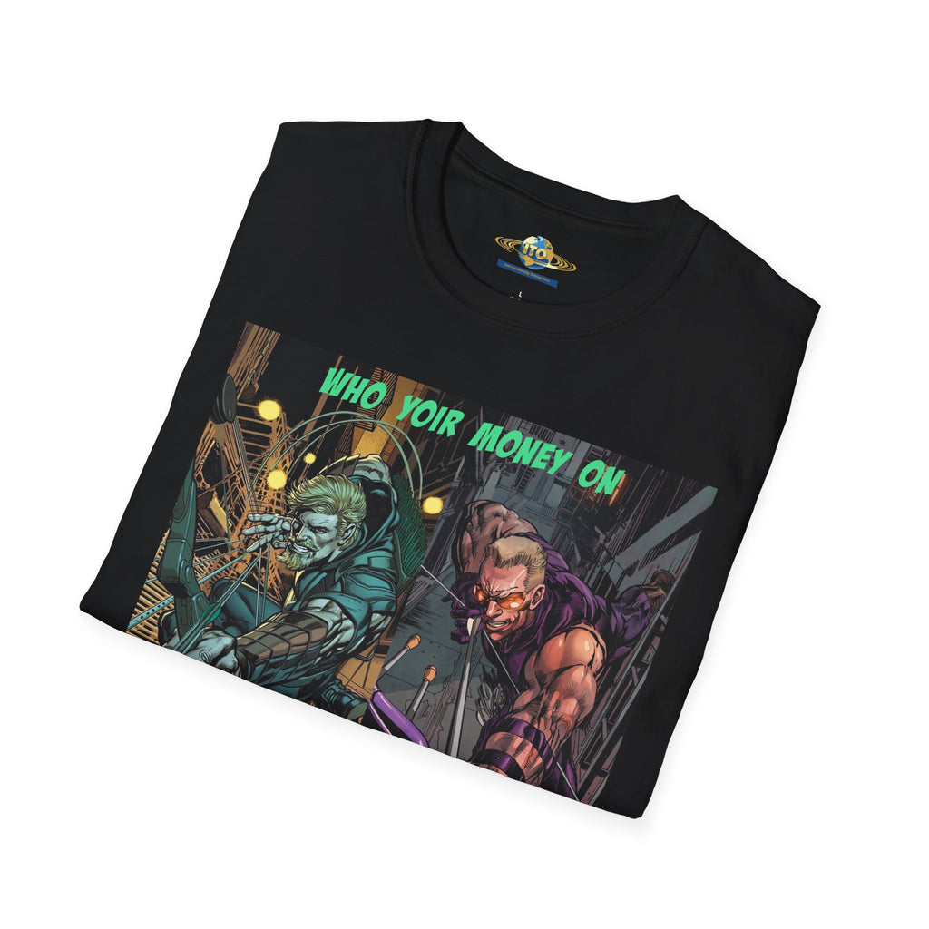 Graphic T‑Shirt — 'Who You Moving On' Cyberpunk Comic Art Tee