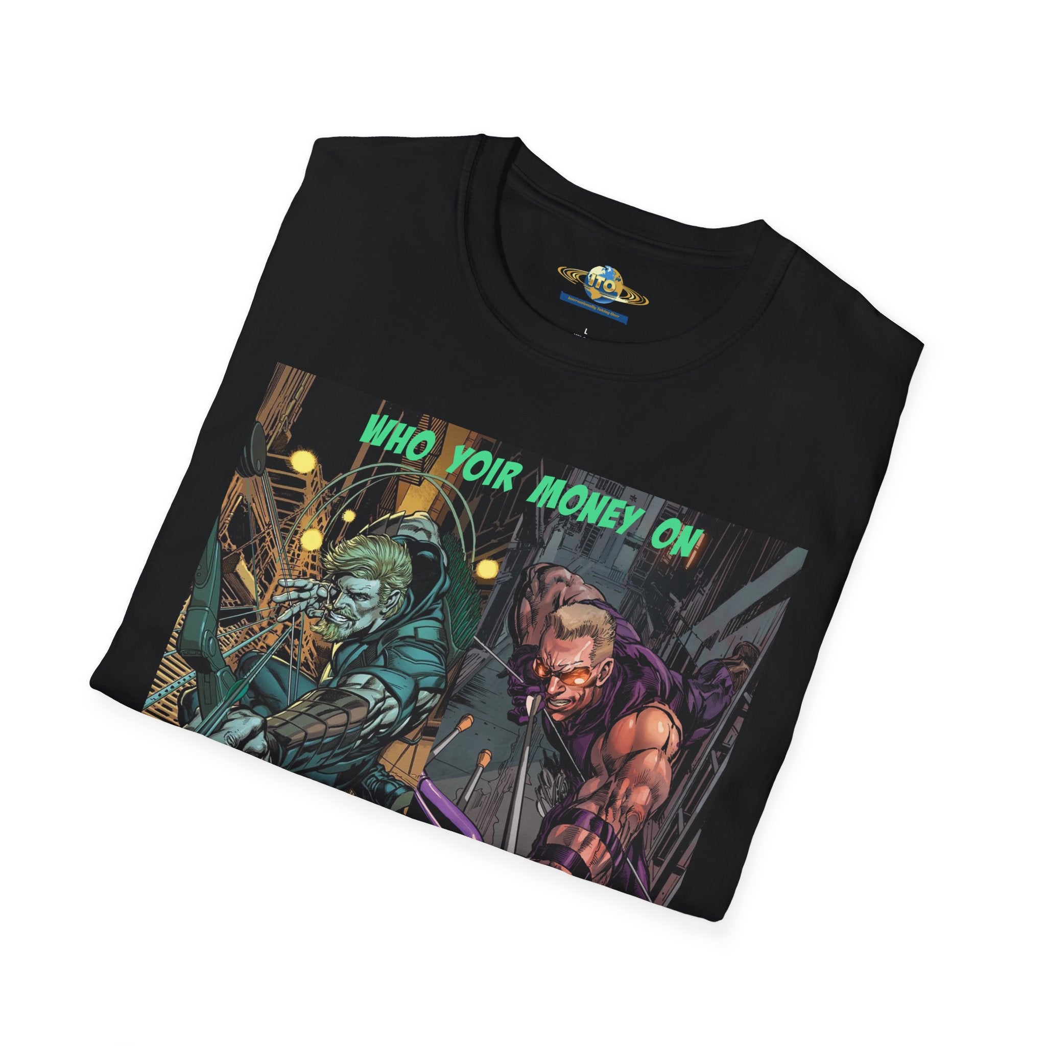 Graphic T‑Shirt — 'Who You Moving On' Cyberpunk Comic Art Tee