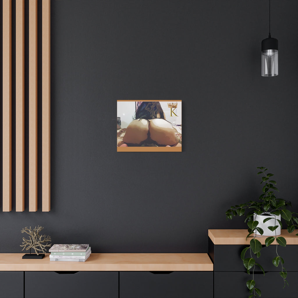 Canvas Art - 'Queen K' Curvy Pin-Up Matte Stretched Canvas