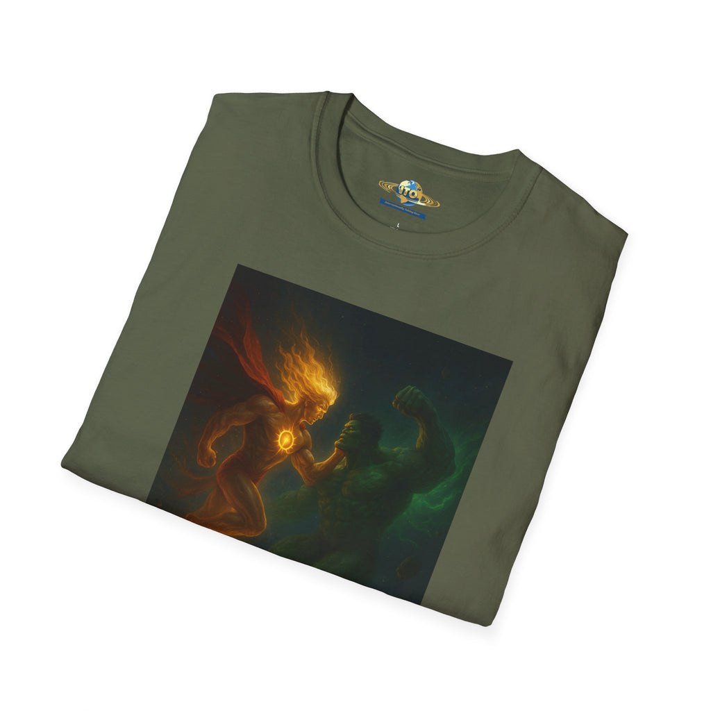 Sun God And green monster Unisex Softstyle T-Shirt