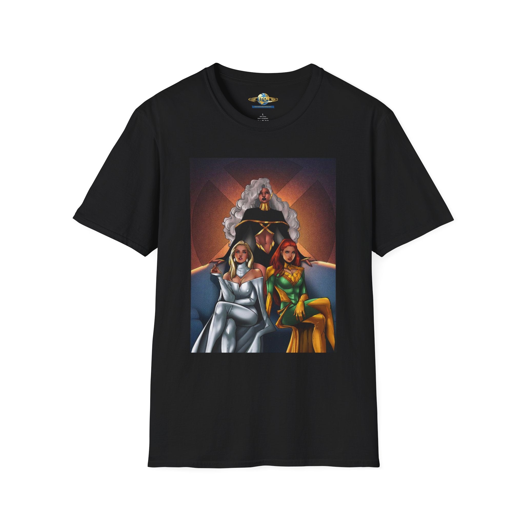 Retro Superhero Trio Graphic T-Shirt
