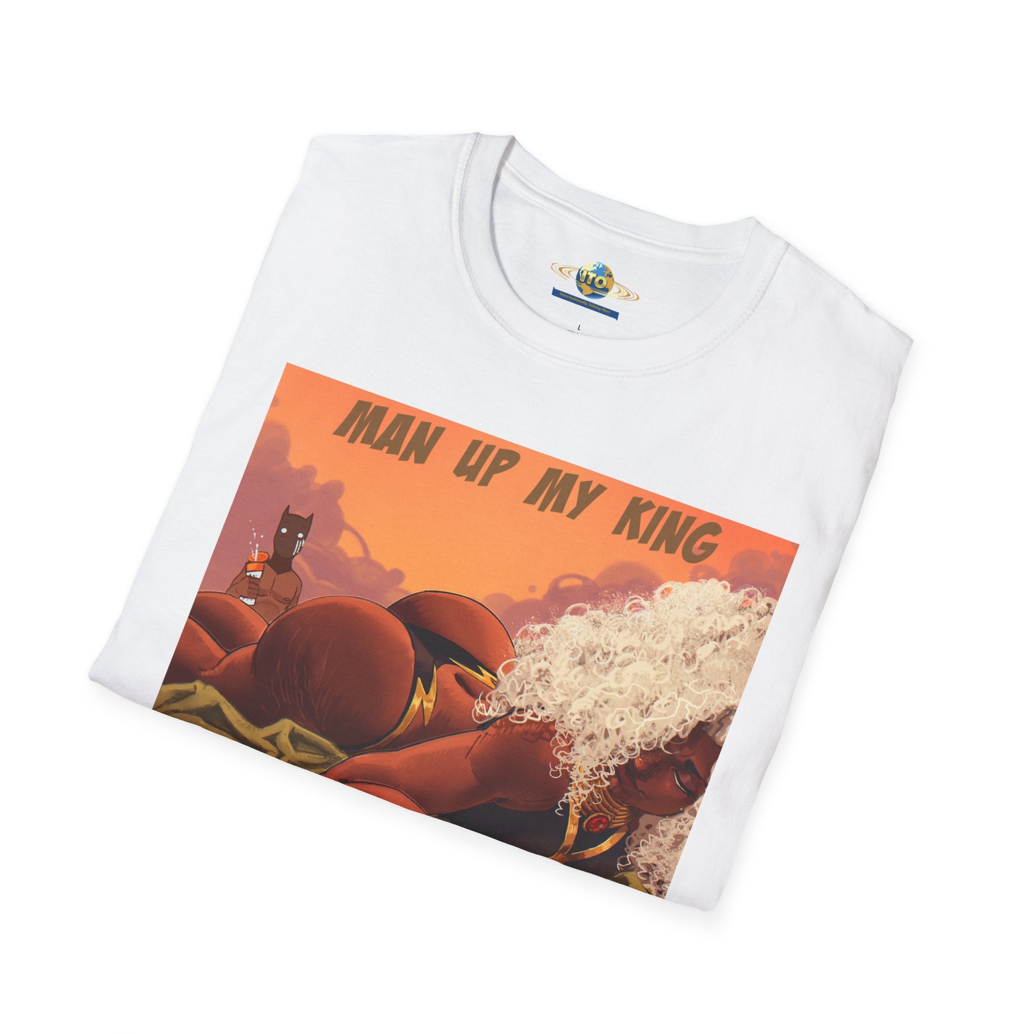 “Man Up My King” Retro Desert Art T‑Shirt