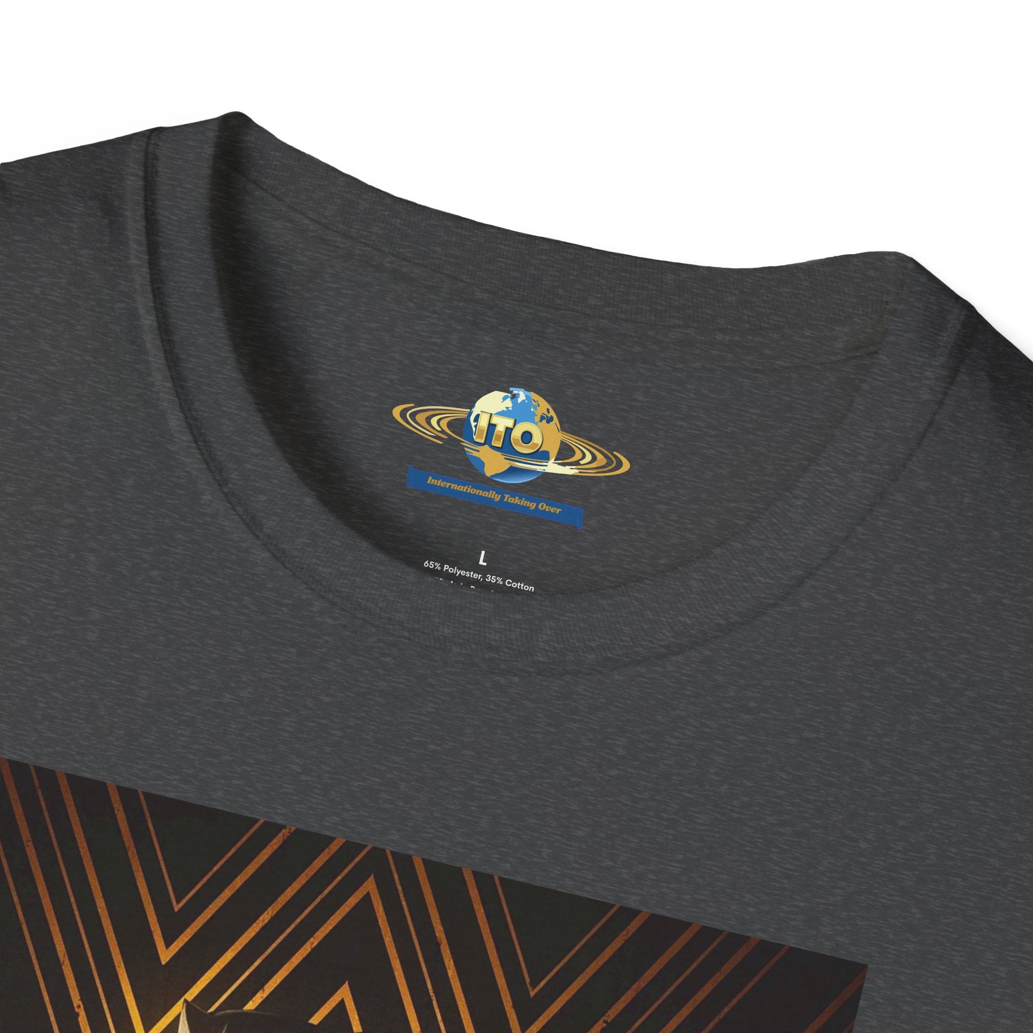 Black love Art T-Shirt — Gold Art Deco Oracle Illustration