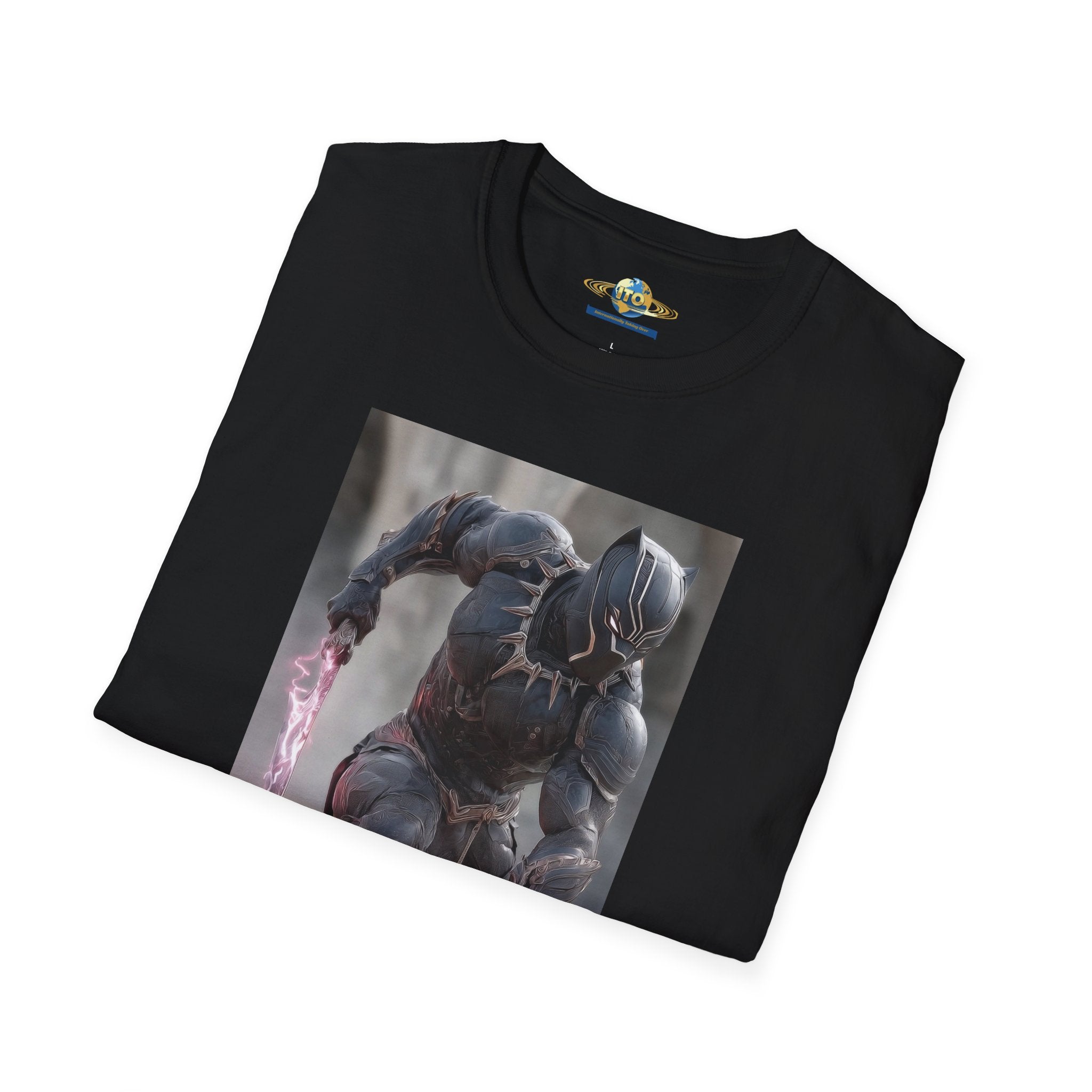 Black Panther Lightning Pose T-Shirt