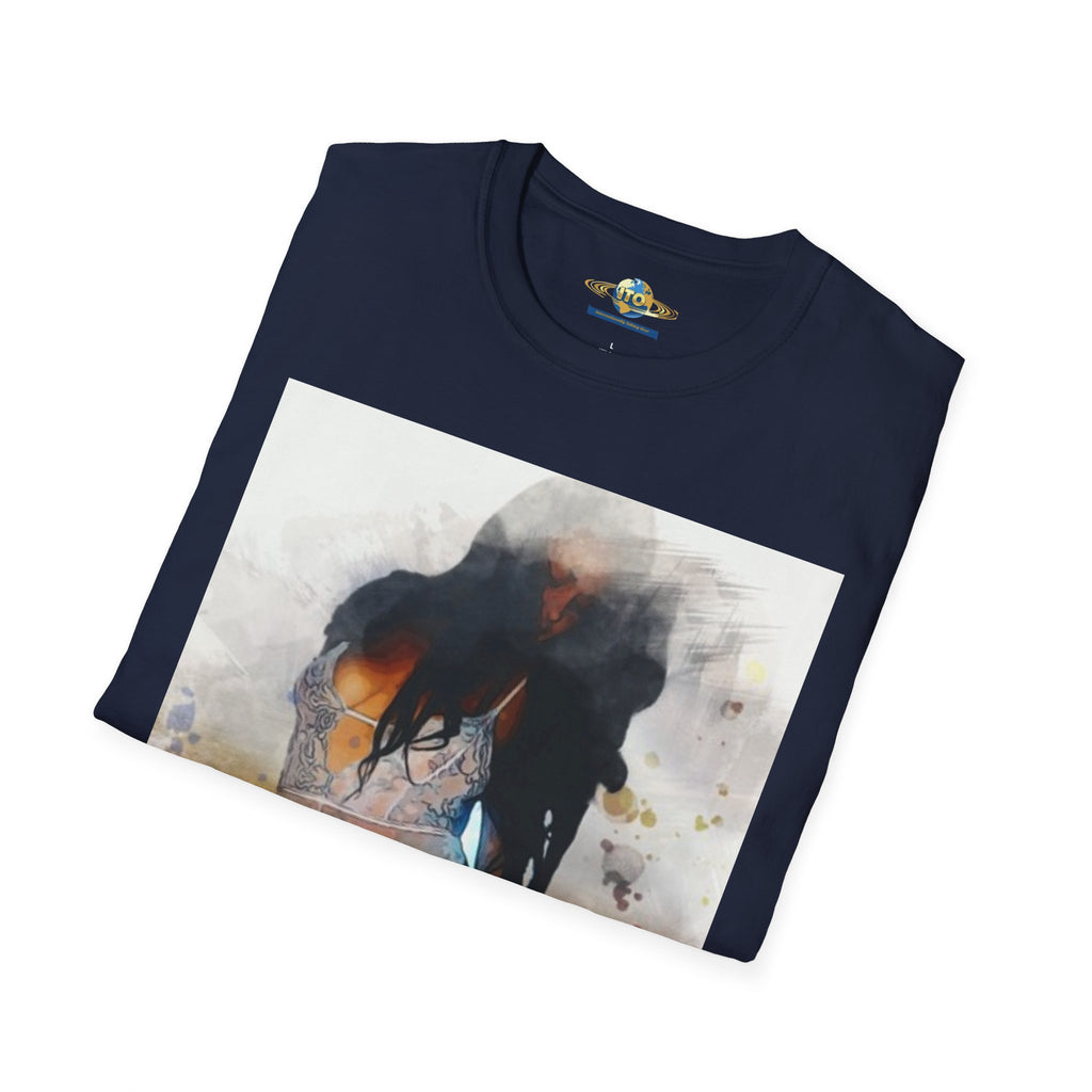 Graphic T-Shirt — Artistic Watercolor Woman Swimwear Print