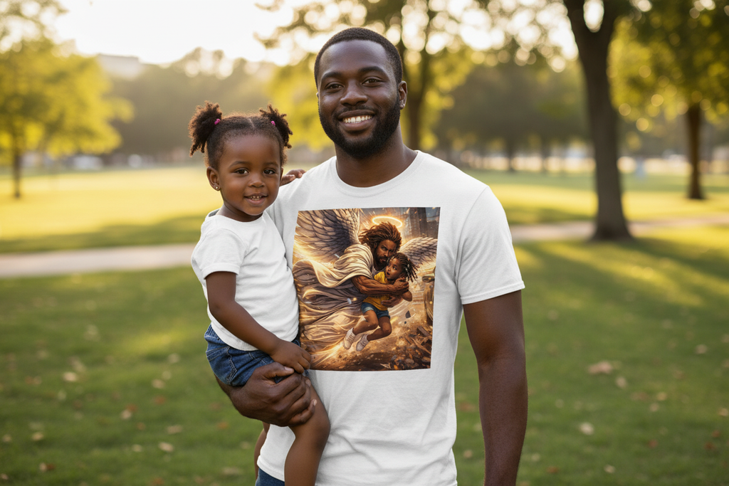 Father wearing protection design