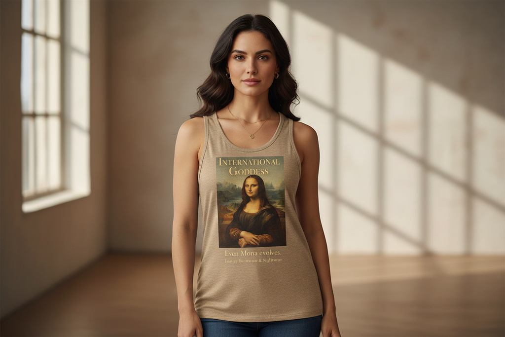 International Goddess Mona Lisa tank top