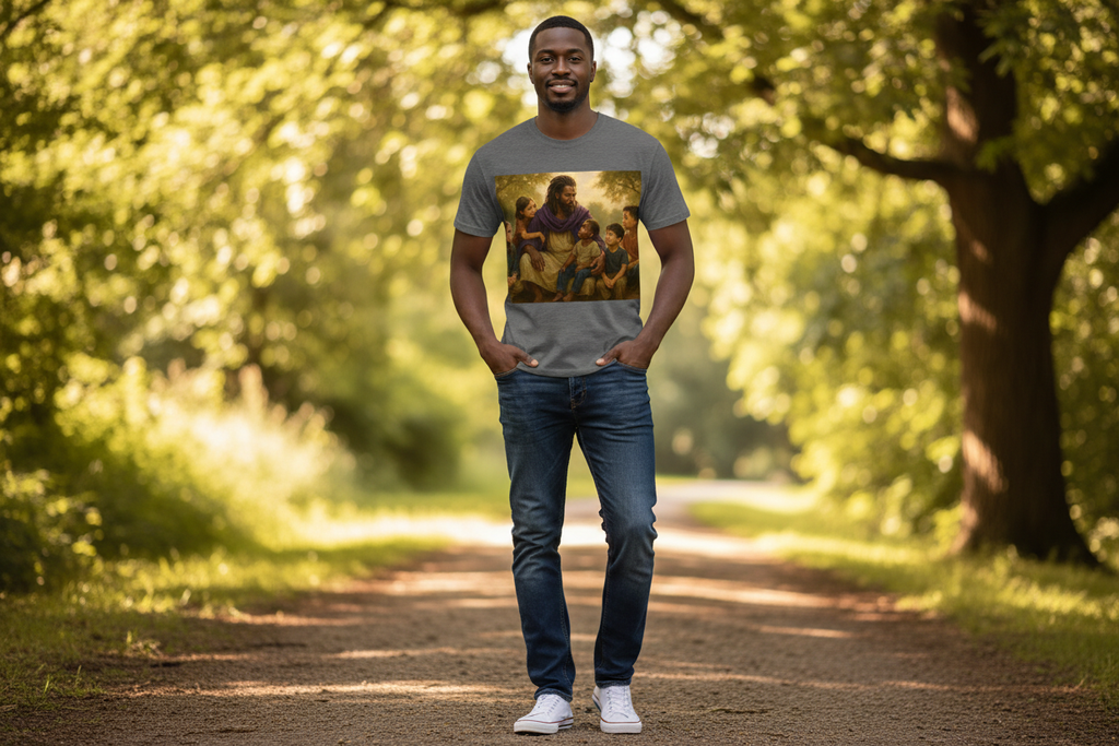 Man wearing Dad's Love design